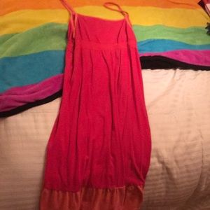 Pink and Coral Petite Sundress